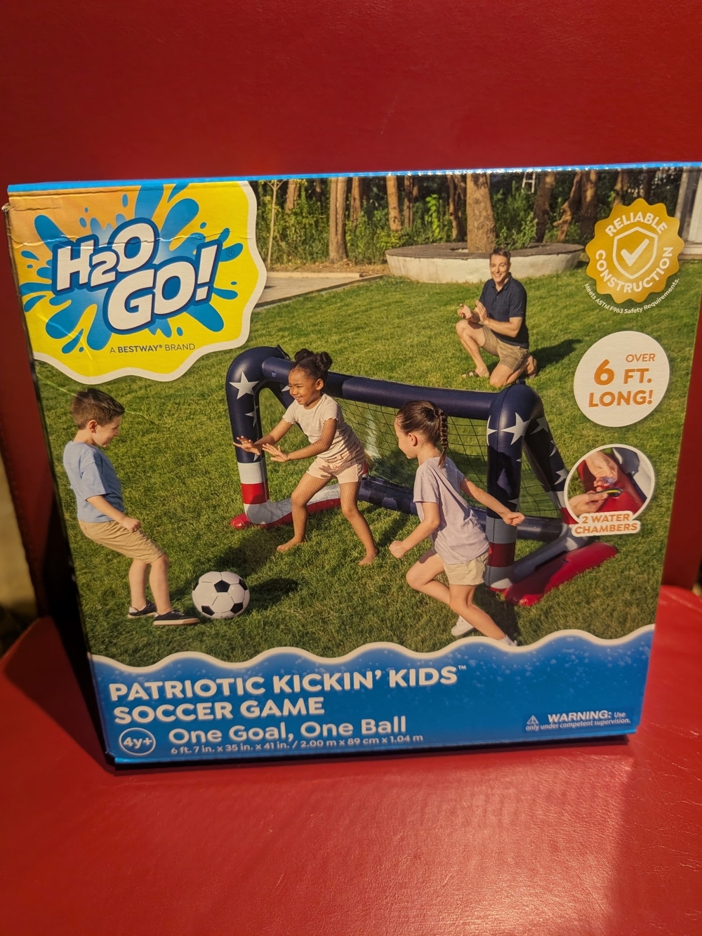 Patriotic Kickin' Kids Soccer Game - Red, White & Blue